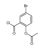 (4-bromo-2-carbonochloridoylphenyl) acetate Structure