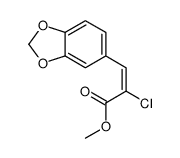 methyl 3-(1,3-benzodioxol-5-yl)-2-chloroprop-2-enoate结构式