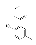 1-(2-Hydroxy-5-methylphenyl)-2-buten-1-one结构式