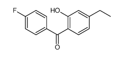 (4-ethyl-2-hydroxyphenyl)-(4-fluorophenyl)methanone结构式