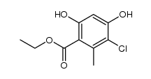 ethyl 5-chloro-orsellinate结构式