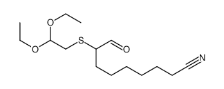 8-(2,2-diethoxyethylsulfanyl)-9-oxononanenitrile Structure
