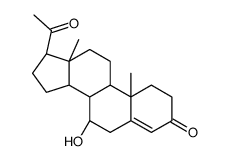 4-孕烯-7beta-醇-3,20-二酮结构式