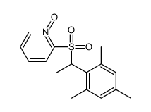 1-oxido-2-[1-(2,4,6-trimethylphenyl)ethylsulfonyl]pyridin-1-ium结构式