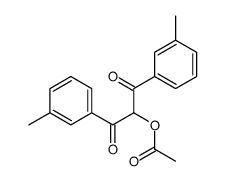[1,3-bis(3-methylphenyl)-1,3-dioxopropan-2-yl] acetate结构式