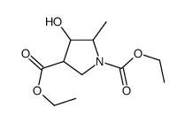 diethyl 4-hydroxy-5-methylpyrrolidine-1,3-dicarboxylate Structure