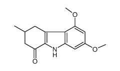 5,7-dimethoxy-3-methyl-2,3,4,9-tetrahydrocarbazol-1-one结构式