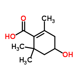 4-羟基-2,6,6-三甲基-1-环己烯羧酸结构式