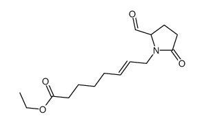 ethyl 8-(2-formyl-5-oxopyrrolidin-1-yl)oct-6-enoate结构式
