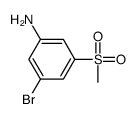 3-bromo-5-(methylsulfonyl)-Benzenamine Structure