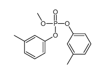 methyl bis(3-methylphenyl) phosphate结构式