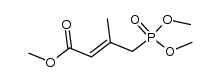 (E)-4-Dimethylphosphono-3-methyl-2-butenoate结构式