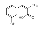 (Z)-3-(3-hydroxyphenyl)-2-methyl-prop-2-enoic acid Structure