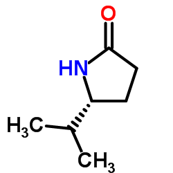 (5R)-5-1-Methylethyl-2-Pyrrolidinone结构式