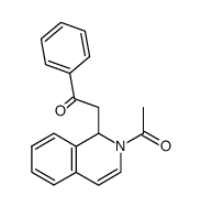 2-acetyl-1-(2-oxo-2-phenylethyl)-1,2-dihydroisoquinoline结构式