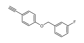 1-ethynyl-4-[(3-fluorophenyl)methoxy]benzene Structure