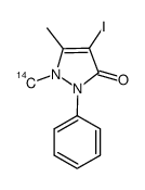 4-iodoantipyrene-n-methyl-14c Structure