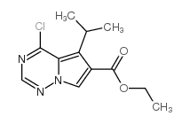 4-氯-5-异丙基吡咯并[2,1-F][1,2,4]三嗪-6-羧酸乙酯结构式