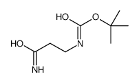 3-BOC氨基丙酰胺结构式