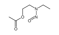Acetic acid 2-(ethylnitrosoamino)ethyl ester Structure