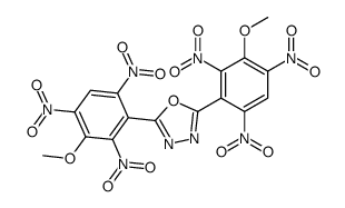 2,5-bis(3-methoxy-2,4,6-trinitrophenyl)-1,3,4-oxadiazole结构式