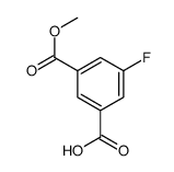 3-氟-5-(甲氧羰基)苯甲酸结构式
