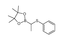 4,4,5,5-tetramethyl-2-(1-phenylsulfanylethyl)-1,3,2-dioxaborolane Structure