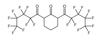 2,6-bis(2,2,3,3,4,4,5,5,5-nonafluoropentanoyl)cyclohexan-1-one Structure