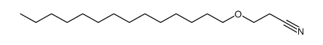 3-(tetradecyloxy)propanenitrile structure