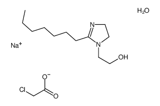 sodium,2-chloroacetic acid,2-(2-heptyl-4,5-dihydroimidazol-1-yl)ethanol,hydroxide Structure