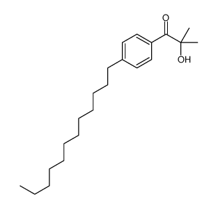 1-(4-十二烷苯基)-2-羟基-2-甲基-1-丙酮结构式