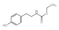 2-(4-羟基苯基)乙基氨基甲酸乙酯结构式