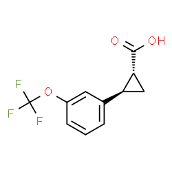 31 反式-2-(3-(三氟甲氧基)苯基)环丙烷-1-羧酸结构式