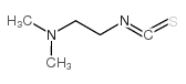 (2-异硫代氰酰基-乙基)-二甲胺结构式