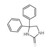 2-Imidazolidinethione,4,4-diphenyl- Structure