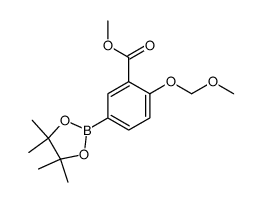 methyl 2-(methoxymethoxy)-5-(4,4,5,5-tetramethyl-1,3,2-dioxaborolan-2-yl)benzoate结构式
