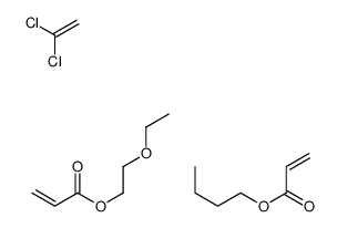 butyl prop-2-enoate,1,1-dichloroethene,2-ethoxyethyl prop-2-enoate Structure