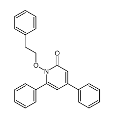 1-phenethyloxy-4,6-diphenyl-2-pyridone Structure