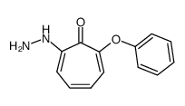 2-hydrazinyl-7-phenoxycyclohepta-2,4,6-trien-1-one结构式