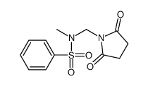 N-[(2,5-dioxopyrrolidin-1-yl)methyl]-N-methylbenzenesulfonamide结构式
