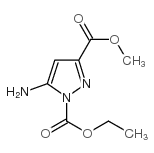 5-氨基-1H-吡唑-1,3-二羧酸乙基甲酯结构式