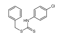 N-(p-Chlorophenyl)carbamodithioic acid benzyl ester结构式