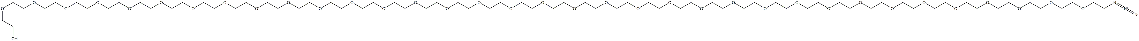 叠氮基PEG36-酒精结构式