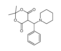 2,2-dimethyl-5-[phenyl(piperidin-1-yl)methyl]-1,3-dioxane-4,6-dione Structure