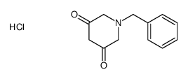 1-benzylpiperidine-3,5-dione,hydrochloride Structure