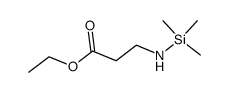 N-trimethylsilanyl-β-alanine ethyl ester Structure