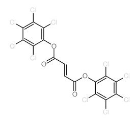 bis(2,3,4,5,6-pentachlorophenyl) but-2-enedioate结构式