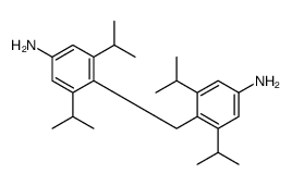 4-[[4-amino-2,6-di(propan-2-yl)phenyl]methyl]-3,5-di(propan-2-yl)aniline Structure