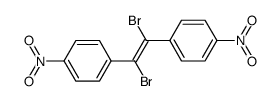 α,β-dibromo-4,4'-dinitrostilbene Structure