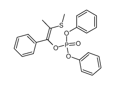 2-methylthio-1-phenyl-1-propenyl diphenyl phosphate结构式